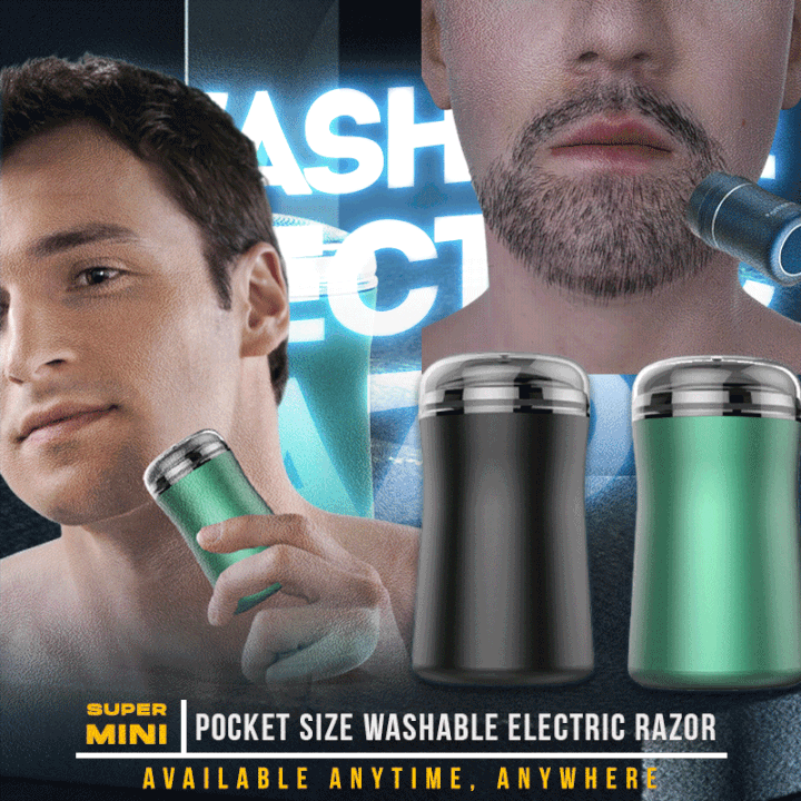 AFRICAEPROMO - Rasoir électrique lavable de poche