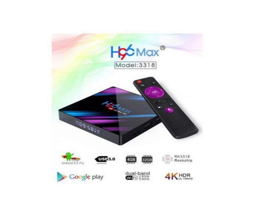 H96 MAX TV BOX 4GB RAM+32GB ROM Android 9