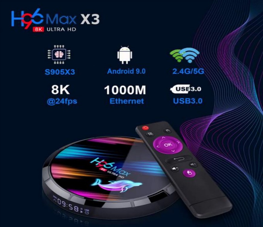 H96 Max X3 S905x3 4Gb+128Go