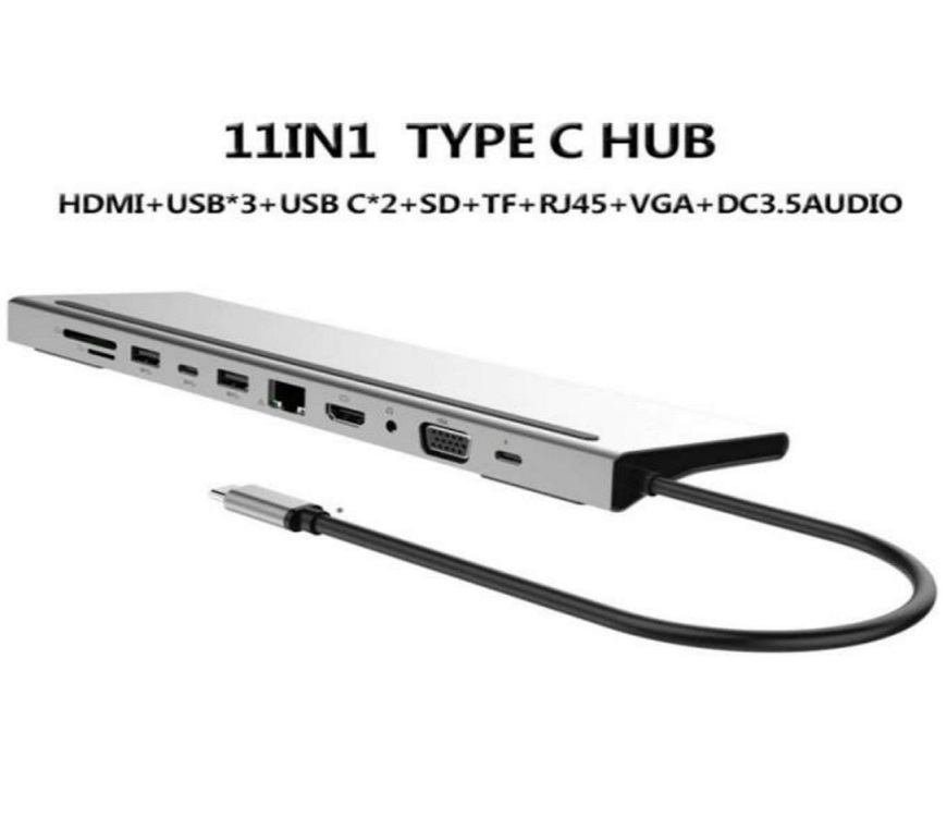 type-c HUB 11 en 1 USB  Station d'accueil