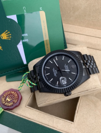 Rolex noir online mat