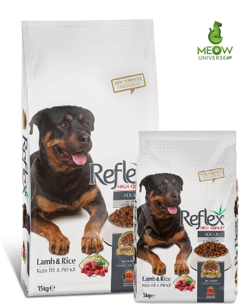 Croquettes Reflex Adult Dog Food Agneau & Riz 3 Kg